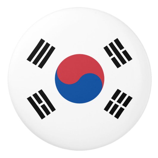 韓国国旗（韓国） セラミックノブ (正面)