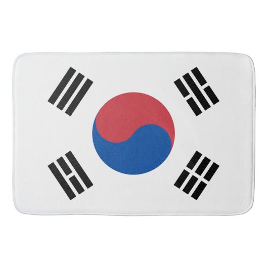 韓国国旗（韓国） バスマット (正面)