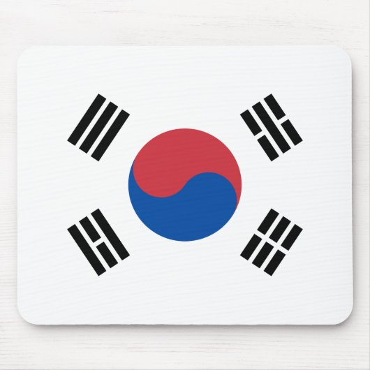 韓国国旗（韓国） マウスパッド (正面)