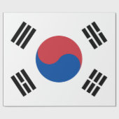 韓国国旗（韓国） ラッピングペーパー (フラット)