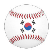 韓国国旗(韓国) 野球ボール (裏面)