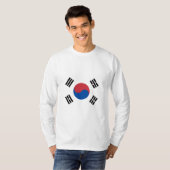 韓国国旗（韓国） Tシャツ (正面フル)