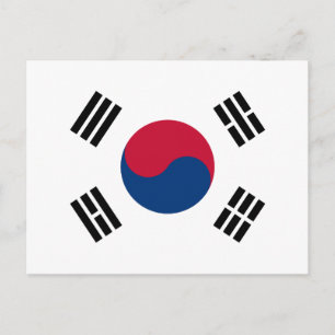 韓国国旗 – 태극기 - 대한민국의 국기 ポストカード