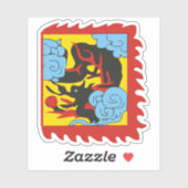 韓国国旗（1856年） シール (シート)