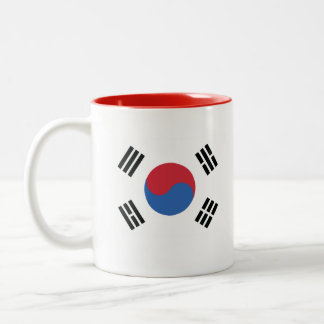 韓国国旗Mug한국 국기 디자인 ツートーンマグカップ