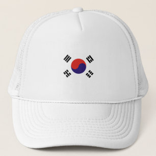 韓国国旗Wカップサッカーのトラック運転手の帽子 キャップ