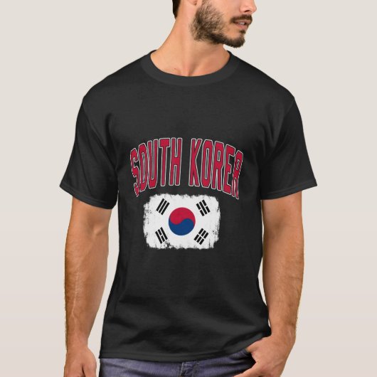 韓国国立大学動揺して国旗スポーツ Tシャツ (正面)