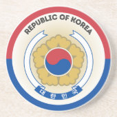 韓国国章サークル形状 コースター (正面)
