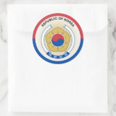 韓国国章サークル形状 ラウンドシール (バッグ)