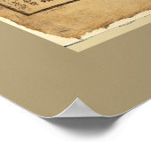 韓国地図（1822年） ポスター (角)