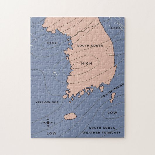 韓国天気予報 ジグソーパズル (縦)