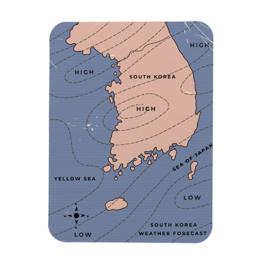 韓国天気予報 マグネット (縦)