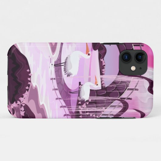 韓国庭園の鶴 Case-Mate iPhoneケース (裏面(横))