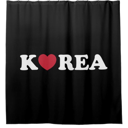 韓国愛ハートシャワーカーテン シャワーカーテン (正面)
