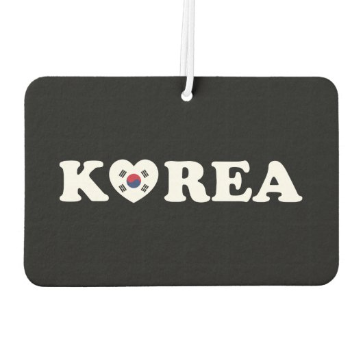 韓国愛ハート国旗 カーエアーフレッシュナー (裏面)