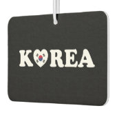 韓国愛ハート国旗 カーエアーフレッシュナー (左)