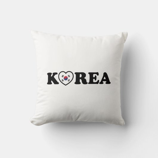 韓国愛ハート国旗 クッション (正面)