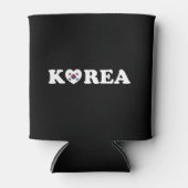 韓国愛ハート国旗 缶クーラー (正面)