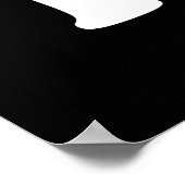 韓国愛ハート旗のポスター ポスター (角)