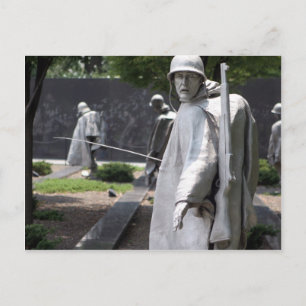 韓国戦争記念碑退役軍人の状態 ポストカード
