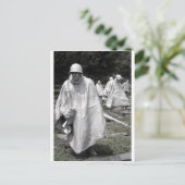 韓国戦争記念碑退役軍人の状態 ポストカード (スタンド正面)