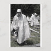 韓国戦争記念碑退役軍人の状態 ポストカード (正面)