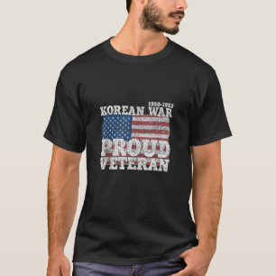 韓国戦争退役軍人誇りを持った国旗の戦車のトップ Tシャツ