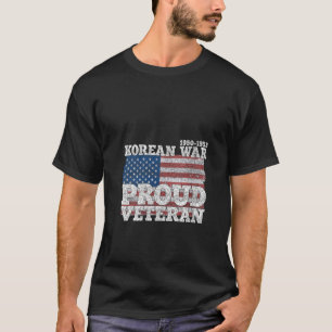 韓国戦争退役軍人誇りを持った国旗Vネック Tシャツ