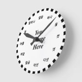 韓国数字時計/w Sマークスバイケネス・ヨンチッチ ラウンド壁時計 (傾斜)