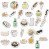 韓国料理かわいこちゃんステッカーシート シール (正面)