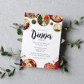 韓国料理テーマディナーパーティー 招待状