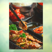 韓国料理ブルゴーギまたはマリネ牛肉バーベキュー ウィンドウサイン (シート3)