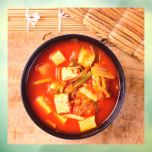 韓国料理 キムチスープ 豆腐 ウィンドウサイン (シート3)