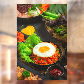 韓国料理 チャーハン キムチと目玉焼き ウィンドウサイン (シート2)