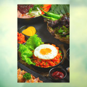 韓国料理 チャーハン キムチと目玉焼き ウィンドウサイン (シート3)