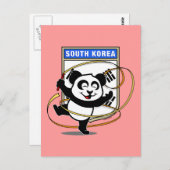 韓国新体操パンダ ポストカード (正面/裏面)
