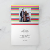 韓国新年のあいさつレインボーの衣装の写真 シーズンカード (内部)