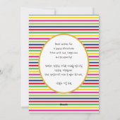 韓国新年の挨拶 |レインボーストライプズの衣装 シーズンカード (裏面)