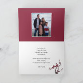 韓国新年 |パレス王室のガーデンの写真 シーズンカード (内部)