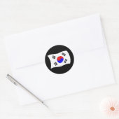 韓国旗ステッカー ラウンドシール (封筒)
