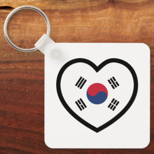 韓国旗ハート キーホルダー