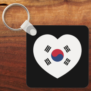 韓国旗ハート キーホルダー