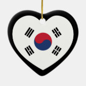 韓国旗ハート セラミックオーナメント (裏面)