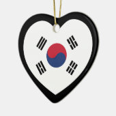 韓国旗ハート セラミックオーナメント (左)