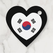 韓国旗ハート フェイバータグ (裏面)