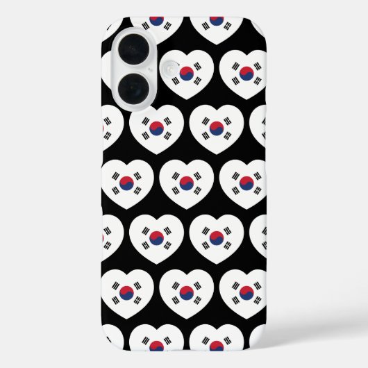 韓国旗ハート Case-Mate iPhoneケース (裏面)