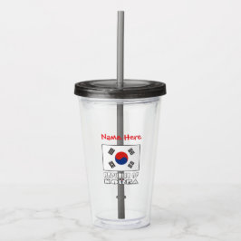 韓国旗 オリジナルデザイン アクリルタンブラー
