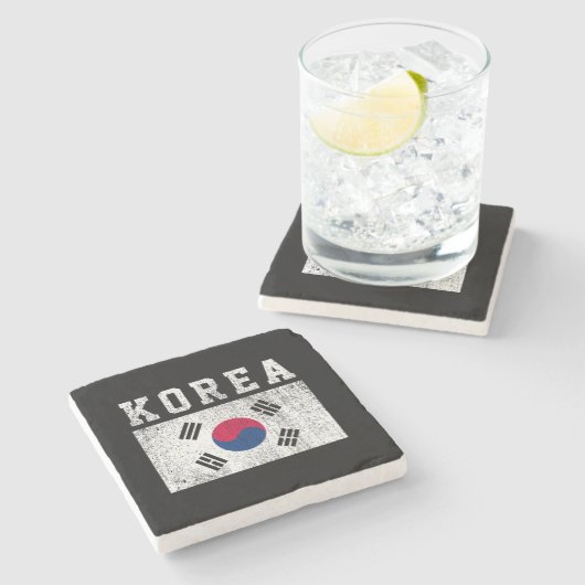 韓国旗 ストーンコースター (横)