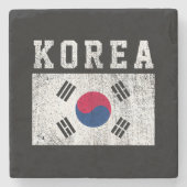 韓国旗 ストーンコースター (正面)