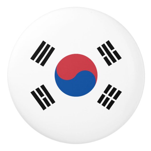 韓国旗 セラミックノブ (正面)